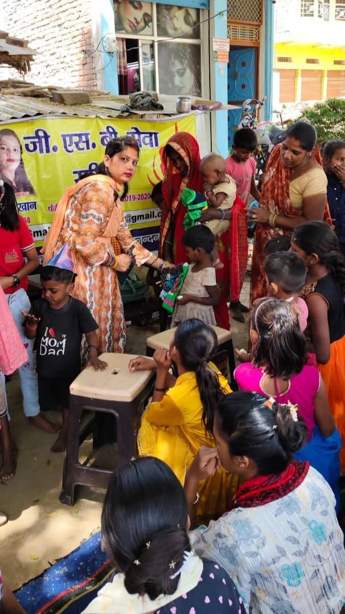 Distribution of woolen and summer clothes, sweaters and shawls to the needy people