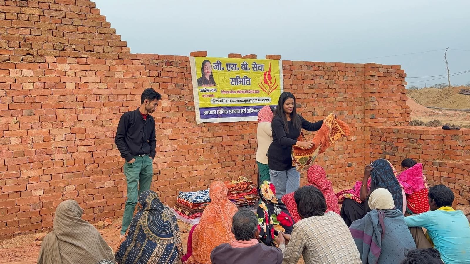 Distribution of blanket to the needy and homeless people