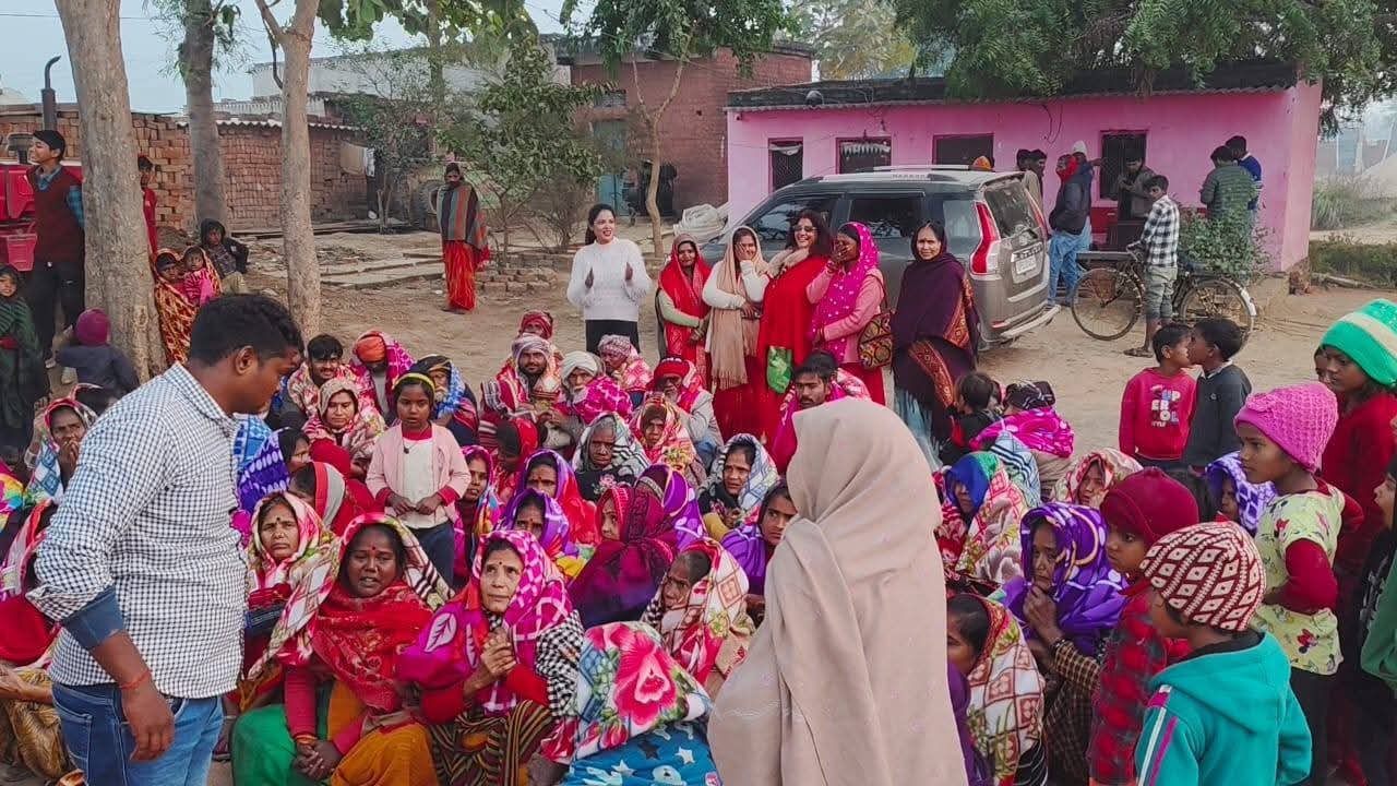 Distribution of blanket to the needy and homeless people