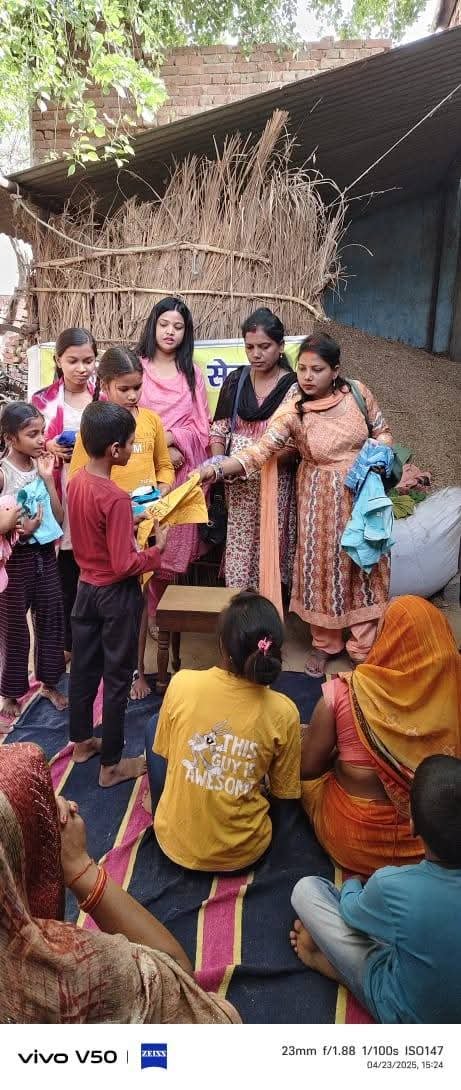 Distribution of woolen and summer clothes, sweaters and shawls to the needy people