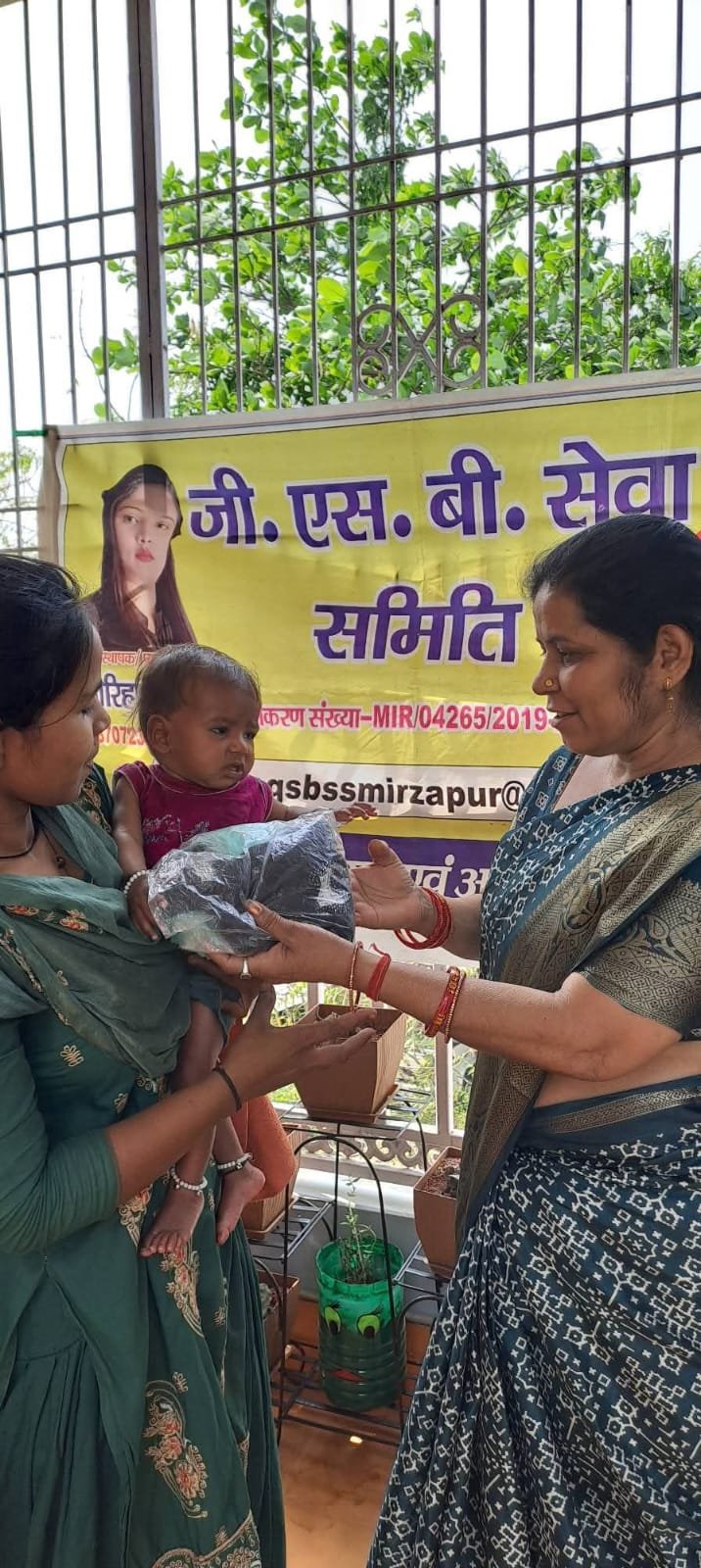 Distribution of new clothes, food and gifts on the occasion of all festivals