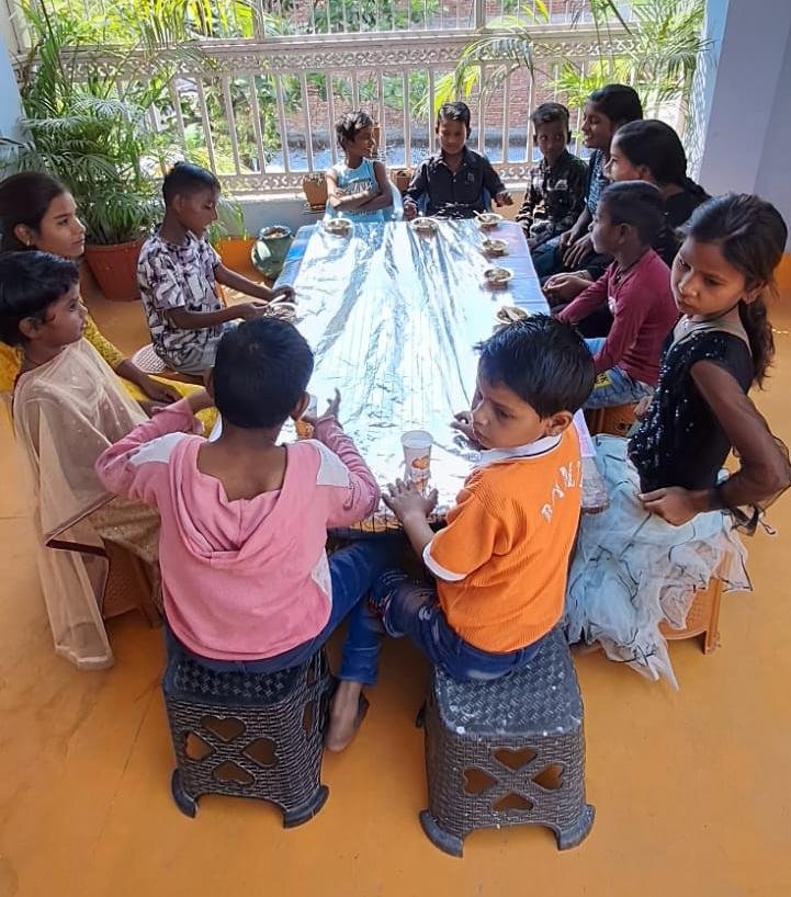 Distribution of new clothes, food and gifts on the occasion of all festivals