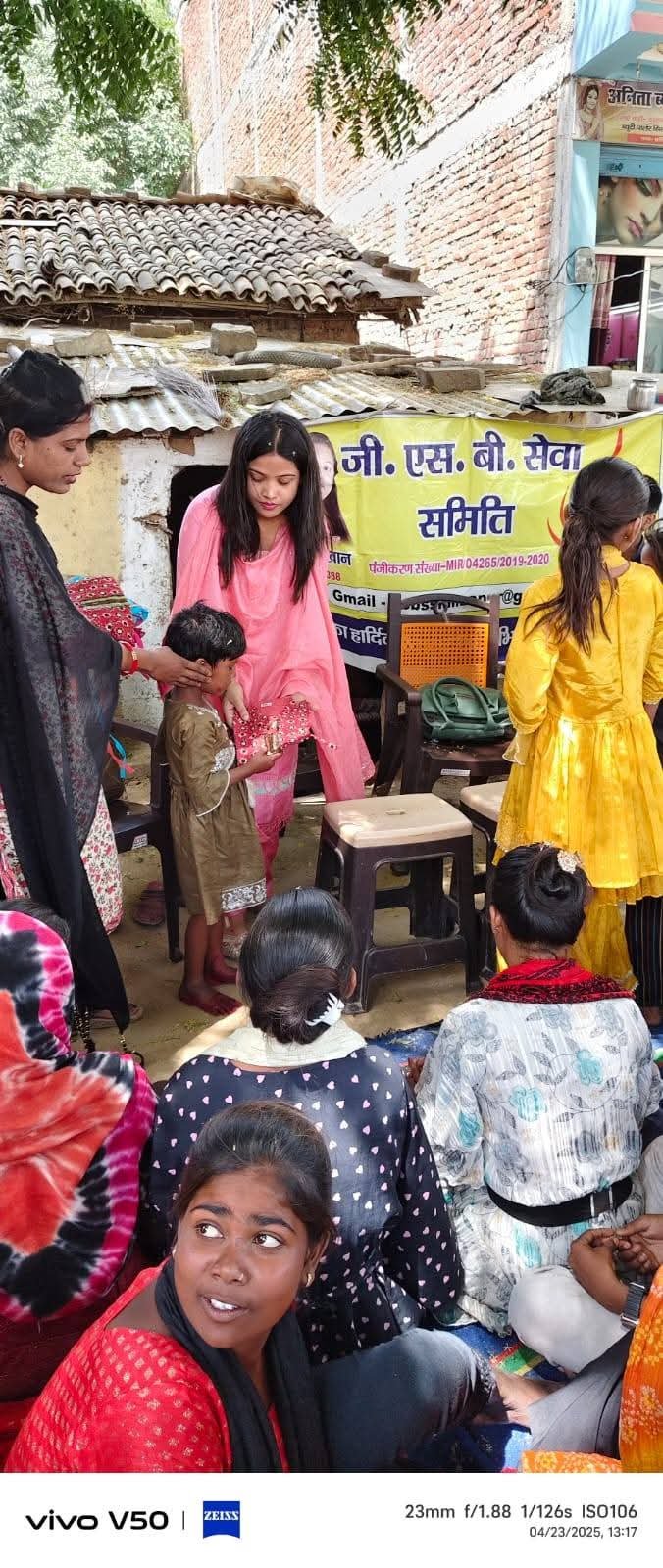 Distribution of woolen and summer clothes, sweaters and shawls to the needy people