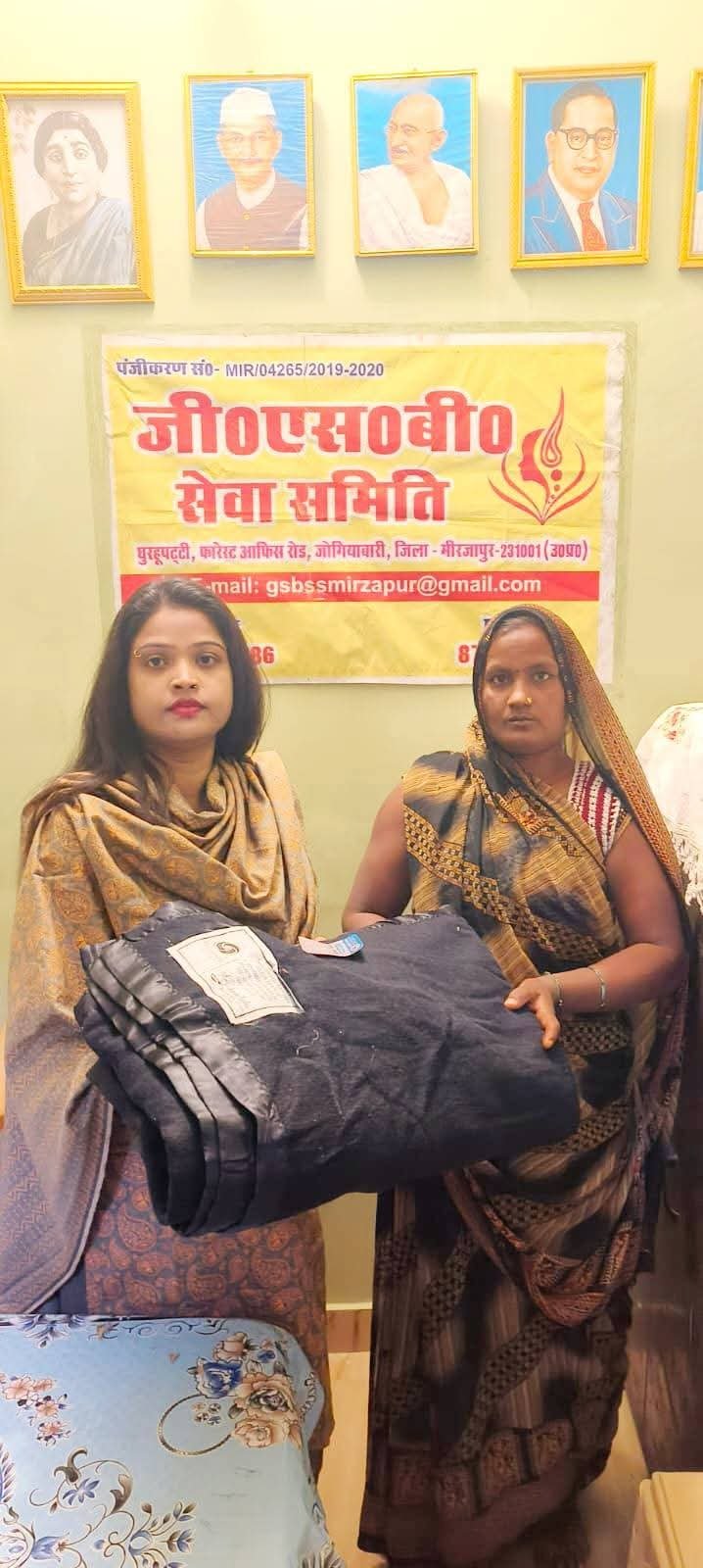 Distribution of blanket to the needy and homeless people