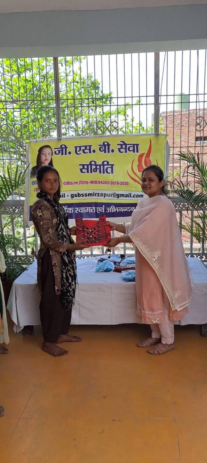 Distribution of new clothes, food and gifts on the occasion of all festivals