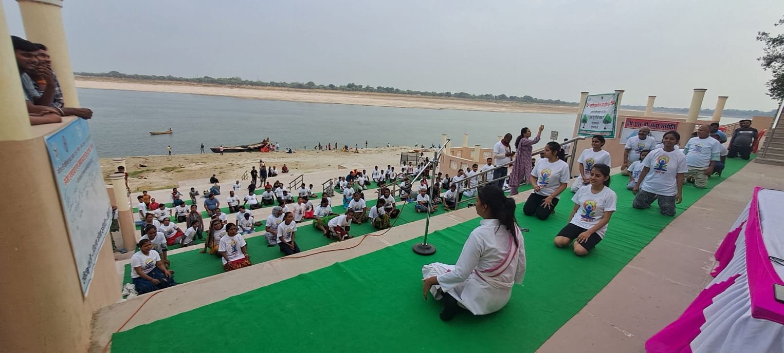 Yoga conducted by our organisation on Yoga Day