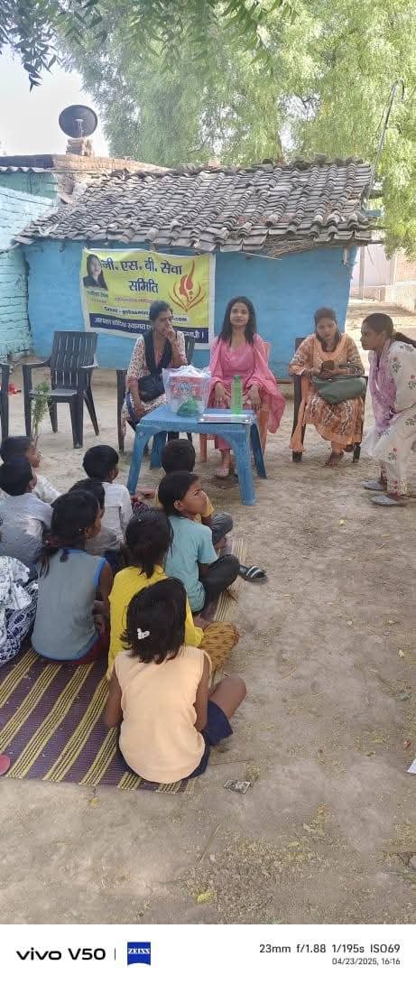 Birthday celebration with underprivileged children