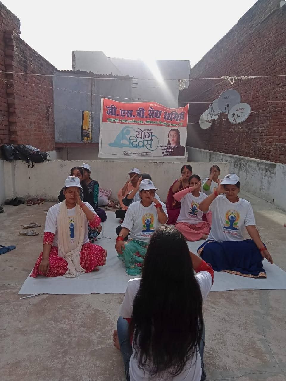 Yoga conducted by our organisation on Yoga Day