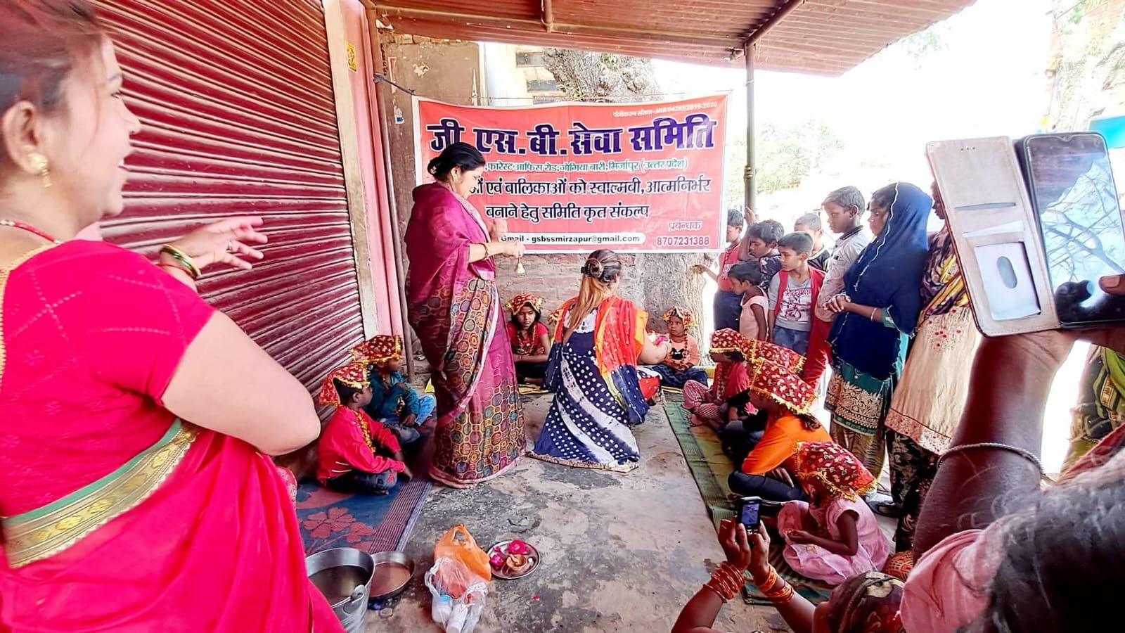 Distribution of new clothes, food and gifts on the occasion of all festivals