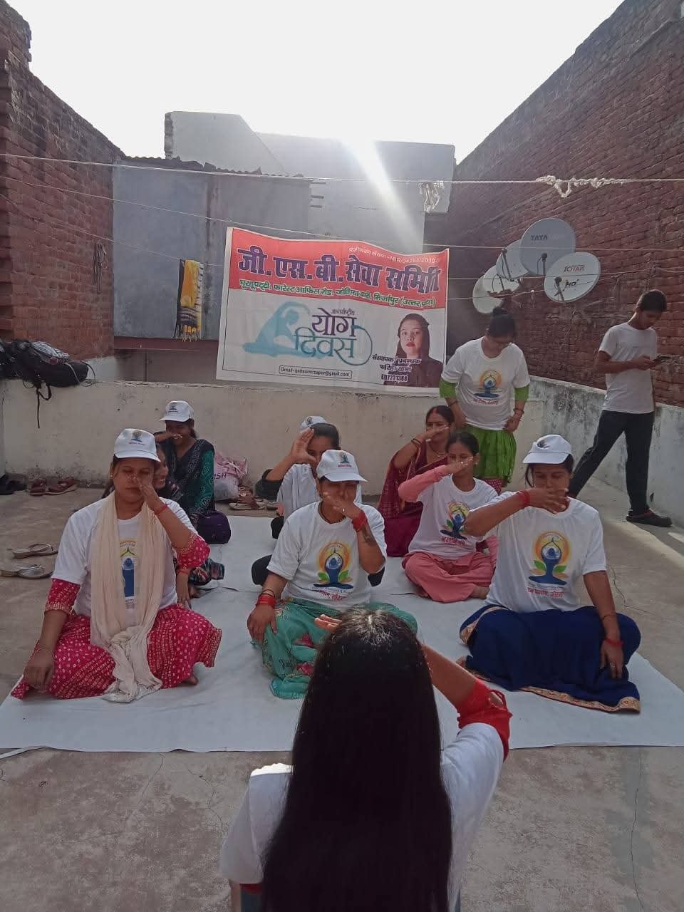 Yoga conducted by our organisation on Yoga Day