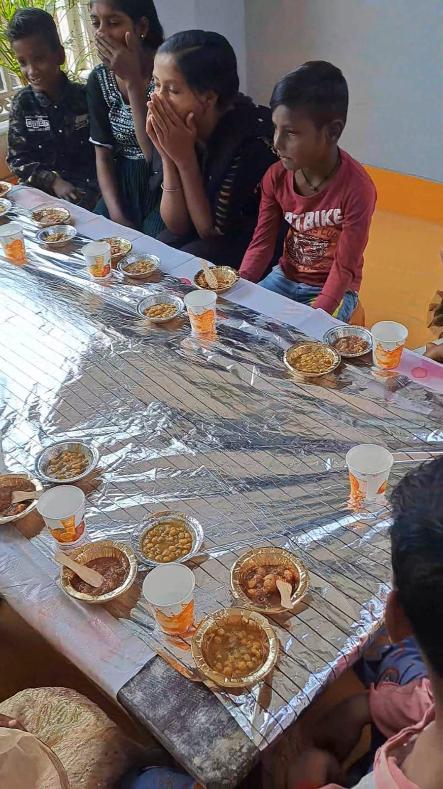 Distribution of new clothes, food and gifts on the occasion of all festivals