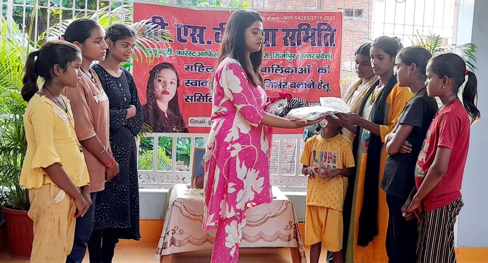 Distribution of woolen and summer clothes, sweaters and shawls to the needy people