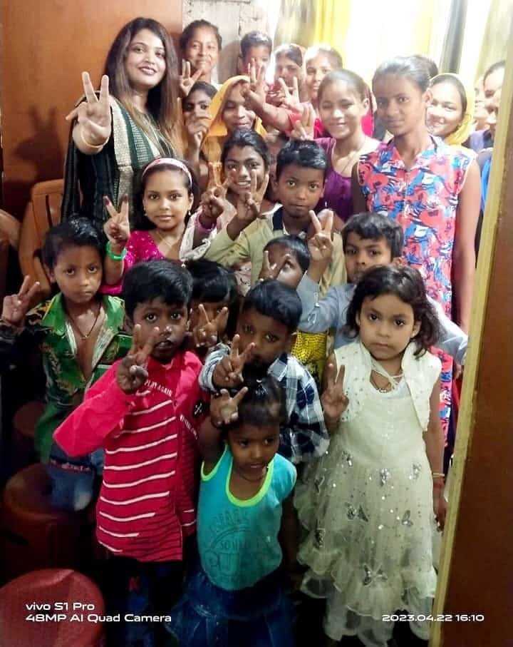 Distribution of new clothes, food and gifts on the occasion of all festivals