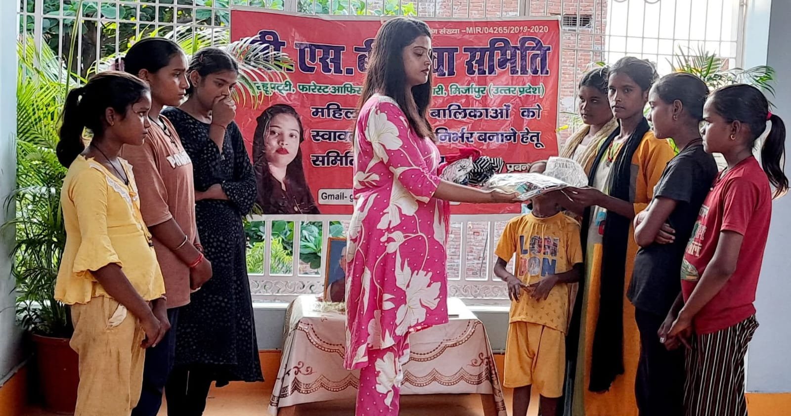 Distribution of woolen and summer clothes, sweaters and shawls to the needy people