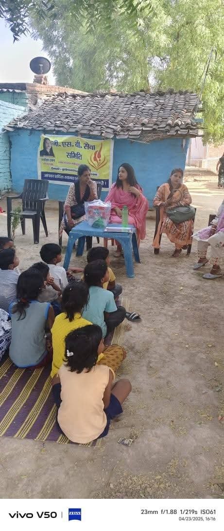 Birthday celebration with underprivileged children
