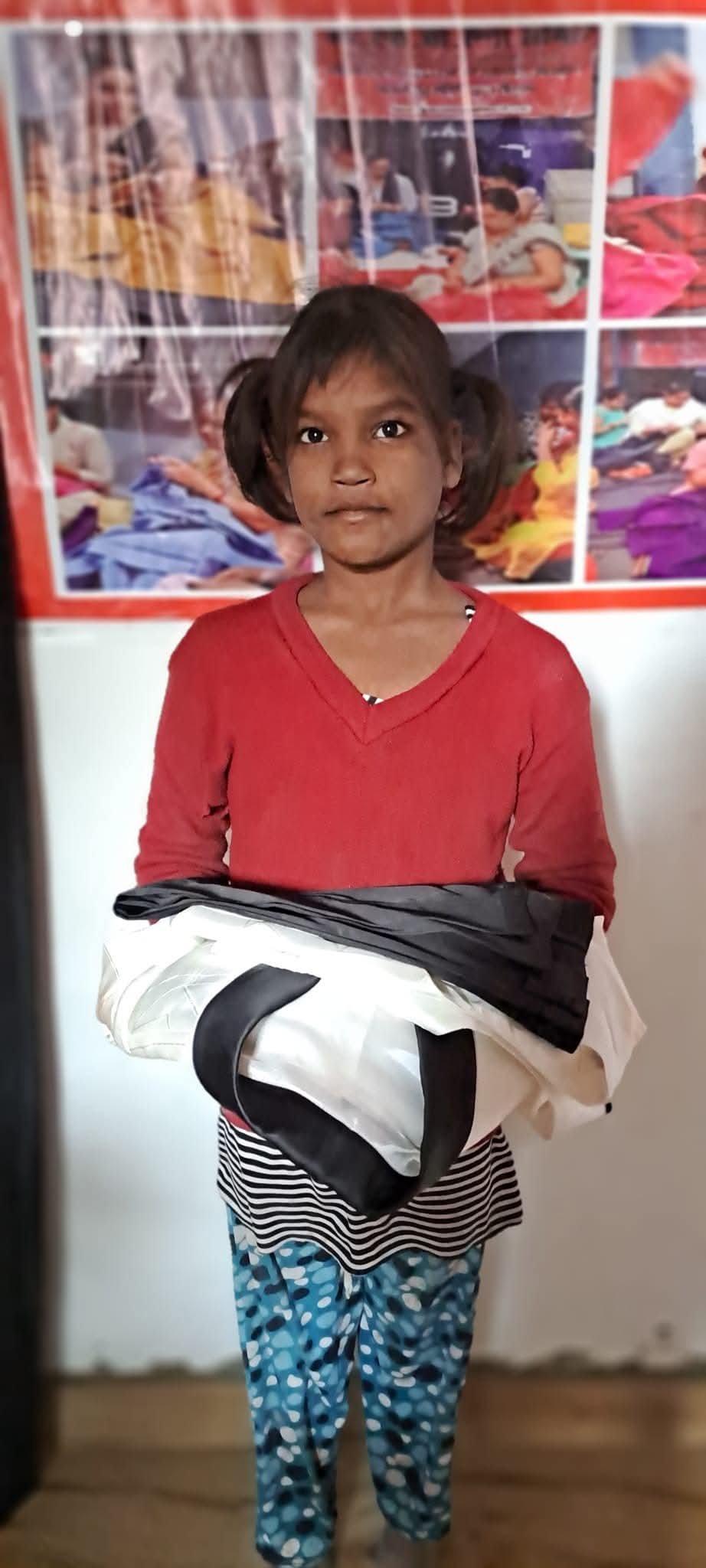 Distribution of woolen and summer clothes, sweaters and shawls to the needy people