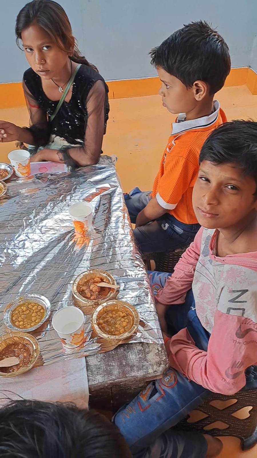 Distribution of new clothes, food and gifts on the occasion of all festivals